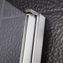 HSK Favorit Nova Pendeltür Nische 80 cm Silber Matt (Alu)