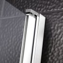 HSK Favorit Nova Pendeltür Nische 80 cm Silber Matt (Alu)
