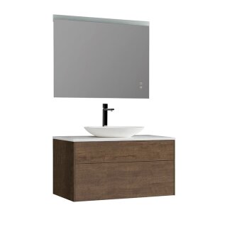 StoneArt Set Venice VE-1000pro-3 Eiche dunkel 100x52