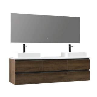 StoneArt Set Monte Carlo MC-1800pro-5 eiche dunkel 180x52