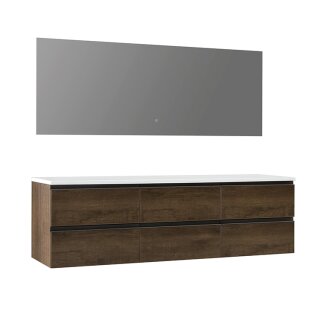 StoneArt Set Monte Carlo MC-1800pro eiche dunkel 180x52