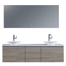 StoneArt Set Milano ME-1600pro-4 Eiche hell 160x45
