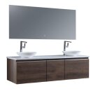 StoneArt Set Milano ME-1600pro-4 Eiche dunkel 160x45
