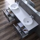 StoneArt Set Milano ME-1600pro-4 dunkelgrau 160x45