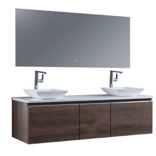 StoneArt Set Milano ME-1600pro-2 Eiche dunkel 160x45