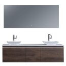 StoneArt Set Milano ME-1600pro-2 Eiche dunkel 160x45