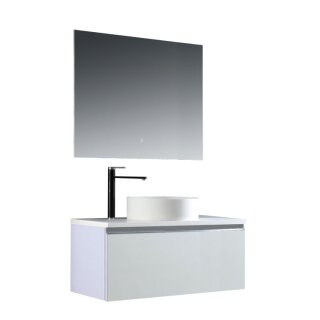 StoneArt Set Milano ME-1000pro-6 weiß 100x45