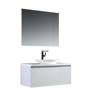 StoneArt Set Milano ME-1000pro-3 weiß 100x45