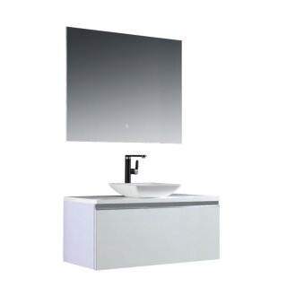 StoneArt Set Milano ME-1000pro-2 weiß 100x45