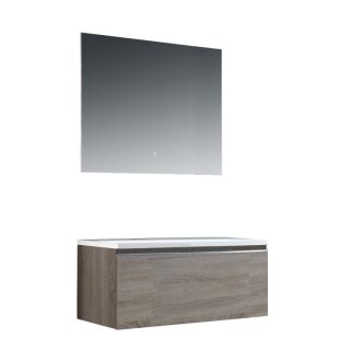 StoneArt Set Milano ME-1000pro Eiche hell 100x45