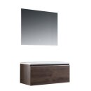 StoneArt Set Milano ME-1000pro Eiche dunkel 100x45