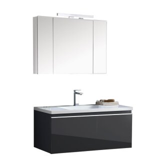 StoneArt Set Milano ME-1000-1 dunkelgrau 100x45