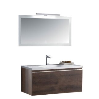 StoneArt Set Milano ME-1000 Eiche dunkel 100x45