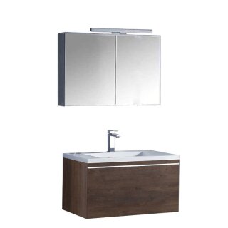 StoneArt Set Milano ME-0800-1 Eiche dunkel 80x45
