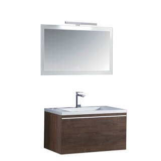 StoneArt Set Milano ME-0800 Eiche dunkel 80x45