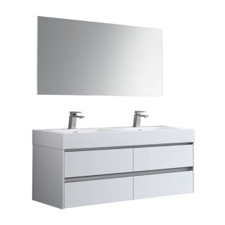 StoneArt Set Mailand ML-1400 weiß glänzend 140x48