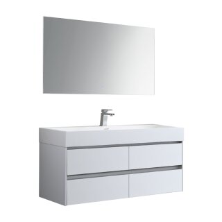 StoneArt Set Mailand ML-1200 weiß matt 120x48