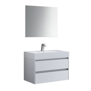 StoneArt Set Mailand ML-0800 weiß matt 80x48