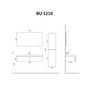 StoneArt Set Brugge BU-1210 Eiche dunkel 120x48