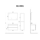 StoneArt Set Brugge BU-0901 weiß 90x56