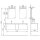 StoneArt Milano ME-1400 weiß 140x45