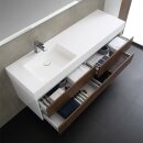StoneArt Mailand ML-1600 weiß matt 160x48 links