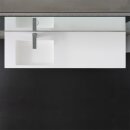 StoneArt Mailand ML-1600 weiß glänzend 160x48 links