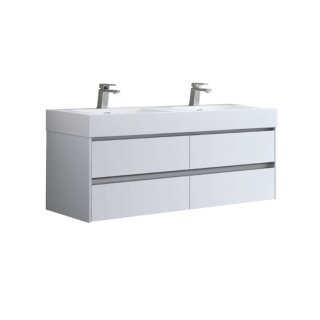StoneArt Mailand ML-1400 weiß glänzend 140x48