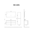 StoneArt Brugge BU-1201 Eiche hell 120x56