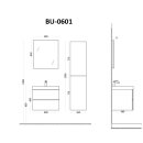 StoneArt Brugge BU-0601 weiß 60x56