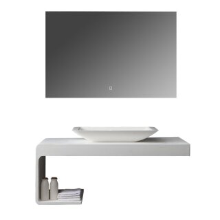 StoneArt Set LQ610-18 links weiß 100x40cm mat