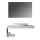 StoneArt Set LQ610-17 links weiß 100x40cm matt