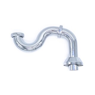 Schröder Hausmarke S Siphon aus Messing verchromt mit Kappe 11/2