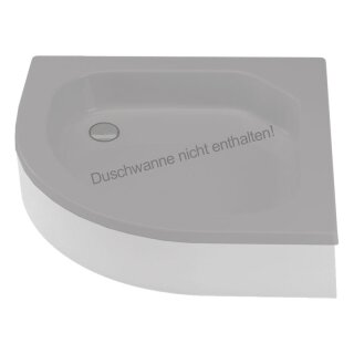 Schröder Schürze für Viertelkreisduschwanne Cola R 80x80x13 cm R 50 weiß