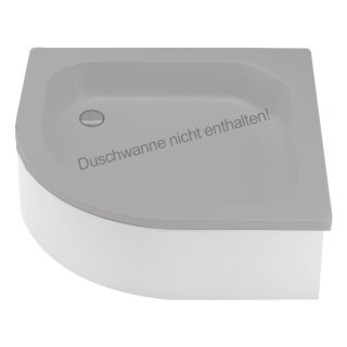 Schröder Schürze für Viertelkreisduschwanne Cola R 90x90x13 cm R50 weiß