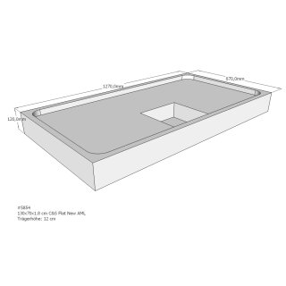 Schröder Duschwannenträger für Flat New E 130x70