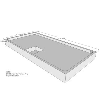 Schröder Duschwannenträger für Mariana E 180x90