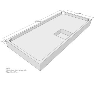 Schröder Duschwannenträger für Mariana E 170x80