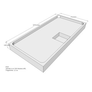 Schröder Duschwannenträger für Mariana E 160x80