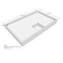 Schröder Duschwannenträger für Sito E 140x90