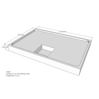 Schröder Duschwannenträger für Flat New E 130x90