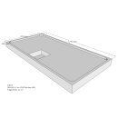 Schröder Duschwannenträger für Flat E 180x90