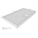 Schröder Duschwannenträger für Flat E 160x90