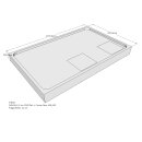Schröder Duschwannenträger für Flat E 140x90
