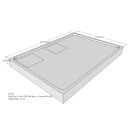 Schröder Duschwannenträger für Flat E 140x100