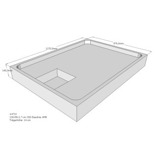 Schröder Duschwannenträger für Easytray E 120x90
