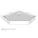 Schröder Duschwannenträger für Arenal F 90x90