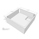 Schröder Duschwannenträger für Cola E 90x90