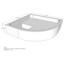 Schröder Duschwannenträger für Tino R 80x80