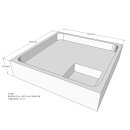 Schröder Duschwannenträger für Tino E 80x80